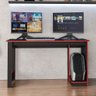 Mesa Gamer Computador Escrivaninha Preta Vermelha Caemmun - 3