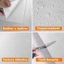 Ver imagem 7 de Papel de Parede Adesivo Lavavel Texturizado Casca Branco Fosco 500x60cm