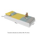 Ver imagem 7 de Cama Auxiliar para Colchão 78x188cm Cocadinha Multimóveis Bb354 Branco