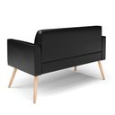 Ver imagem 2 de Sofá Namoradeira Pés Palito Natural Marisa Corano D03 - D\'rossi Cor Preto