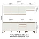 Ver imagem 6 de Cozinha Completa Reims com Armário e Balcão Branco Madesa