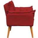 Ver imagem 5 de Poltrona Decorativa Reforçada para Sala Alice para Recepção Manicure Escritório Suede