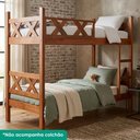 Ver imagem 2 de Beliche Madeira Macica Xila Escada Fixa Mogno Mell Nath
