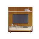 Ver imagem 2 de Painel Piso Teto New Guaporé com Rack Bancada Selene New Luna Ambiente Cinamomo Off White - Madetec