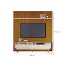 Ver imagem 3 de Painel Piso Teto New Guaporé com Rack Bancada Selene New Luna Ambiente Cinamomo Off White - Madetec