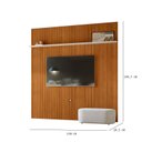 Ver imagem 5 de Painel Piso Teto New Guaporé com Rack Bancada Selene New Luna Ambiente Cinamomo Off White - Madetec