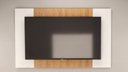 Ver imagem 1 de Painel para TV At´55" 147 cm - Branco Detalhe Amadeirado