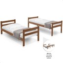 Ver imagem 4 de Beliche Solteiro Que Vira Duas Camas Luke Castanho