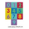 Tapete Infantil, Tatame, EVA, Números Frutas e Animais 30 Peças, 29x29 cm x 0,7mm - 6