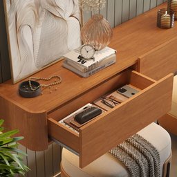 Aparador Suspenso 100% MDF 3 Gavetas 180cm Apolo Marrom/Marromle - 9 Aparador Suspenso 100% MDF 3 Gavetas 180cm Apolo Marrom/Marromle - 9