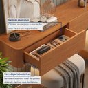 Ver imagem 6 de Aparador Suspenso 100% MDF 3 Gavetas 180cm Apolo Marrom/Marromle