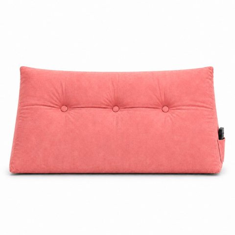 Almofada Decorativa Cabeceira Encosto Apoio de Lombar Solteiro Suede Rosa - Monari Design