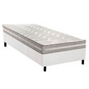 Ver imagem 1 de Cama Box Solteiro: Colchão Espuma D33 Paropas D45/ Pro Sono Double Face Prata + Base Crc Courano