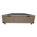 Ver imagem 6 de Base Box Bau Casal Linho Bege ( Blindada ) Super Reforçada