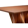 Mesa de Jantar Atenas 08 Lugares 220cm X 105cm Base em Madeira Maciça Tampo Amadeirado Cor Amêndoa - 4