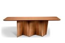 Ver imagem 2 de Mesa de Jantar 08 Lugares 220cm x 105cm Base em Madeira Maciça Tampo Madeira