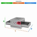 Ver imagem 2 de Forno Esteira Pizzas 40cm Híbrido Gás e Elétrico Profissional Prfe-400 G2 Nh 220v - Progás