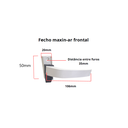 Ver imagem 4 de FECHO MAXIM-AR PUXADOR FRONTAL ALUMINIO PRETO L-20 25 30