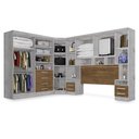 Ver imagem 3 de Dormitório Completo Georgia Ja Avelã / Jequitibá para Cama Box 1,58m Queen