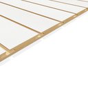 Ver imagem 2 de Painel Mdf Canaletado Branco Tx 04 Pol. 2.440 X 1.220 X 18mm 01 Unidade