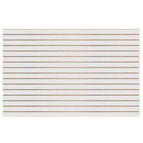 Painel Mdf Canaletado Branco Tx 04 Pol. 2.440 X 1.220 X 18mm 01 Unidade