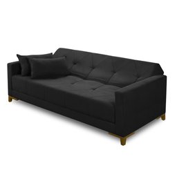 Sofá Cama 3 Lugares 2,00m Aurora Suede Adonai Estofados - 6