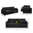 Ver imagem 2 de Sofá Cama 3 Lugares 2,00m Aurora Suede Adonai Estofados