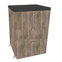 Ver imagem 1 de Mesa Multiuso Projeto Camarim Madeirado com Assento Estofado Ébano /cool