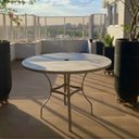 Ver imagem 1 de Mesa para Jardim com Tampo Ripado em Alumínio