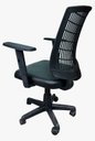 Ver imagem 3 de Cadeira Escritorio Micro C/bra Reg Base Gir Preto