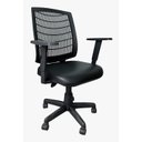 Ver imagem 1 de Cadeira Escritorio Micro C/bra Reg Base Gir Preto
