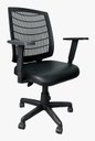 Ver imagem 1 de Cadeira Escritorio Micro C/bra Reg Base Gir Preto
