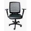Ver imagem 2 de Cadeira Escritorio Micro C/bra Reg Base Gir Preto