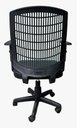 Ver imagem 4 de Cadeira Escritorio Micro C/bra Reg Base Gir Preto
