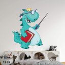 Ver imagem 1 de Adesivo de Parede Dinossauro Professor-Pequeno 48x58cm