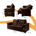 Ver imagem 6 de Estofado Barcelona 210cm Retrátil e Reclinável Galego Home