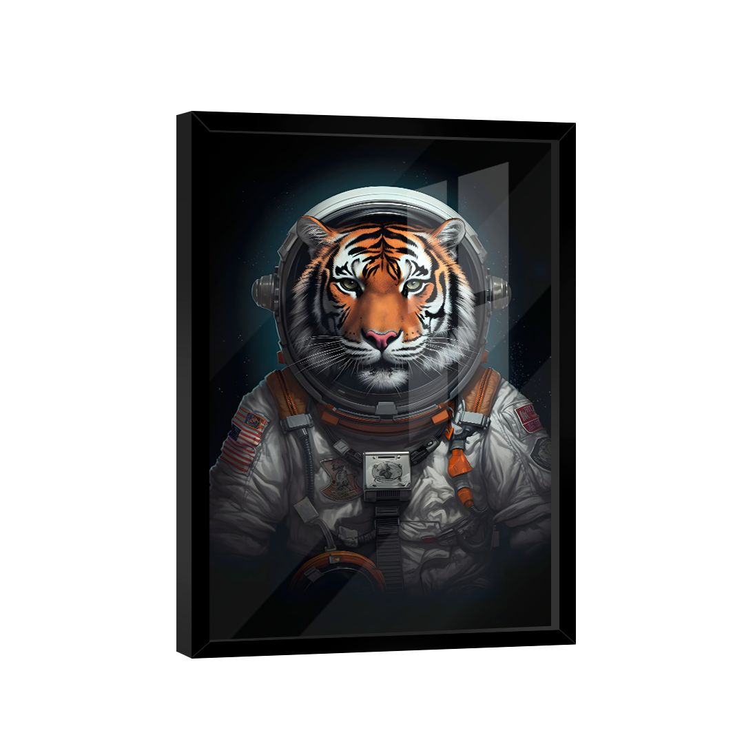 Quadro Tigre Astronauta -- BR ARTES