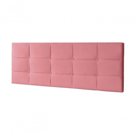 Cabeceira Painel Casal Queen 1,60m Roma Suede Rosa Dal Poz Estofados