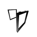 Ver imagem 3 de Pé de Mesa 60x72 - Modelo Slim - Black Piano - Par