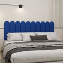 Ver imagem 5 de Cabeceira Nuvem King Size Facil Instalação 10 Placas 45x20cm:azul Marinho