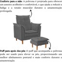 Ver imagem 5 de Poltrona de Amamentação Loana com Puff Suede:cinza