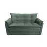 Sofá Small 3 Lugares Conforto 160cm Suede Cinza Herrero Decor - 1