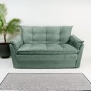 Ver imagem 3 de Sofá Small 3 Lugares Conforto 160cm Suede Cinza Herrero Decor