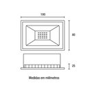 Ver imagem 2 de Refletor Blumenau 79206000 Led Pro 20w Ip66 Alumínio Retangular 6500k