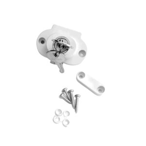Fechadura Vidro Leito para Envidraçamento De Sacada Branco