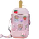 Ver imagem 2 de Copo Infantil Picolé 400ml 19x8x8cm Rosa