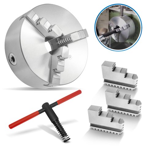 Placa para Torno com 3 Castanhas Universal 160mm