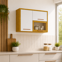 Ver imagem 1 de Aéreo Cozinha 3 Portas Dália - Cinamomo/Off White - Cucina