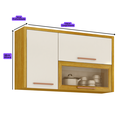 Ver imagem 3 de Aéreo Cozinha 3 Portas Dália - Cinamomo/Off White - Cucina