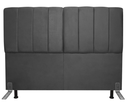 Ver imagem 1 de Cabeceira Estofada Queen 160cm C/ Frame Suede Grafite - Lahome Decor